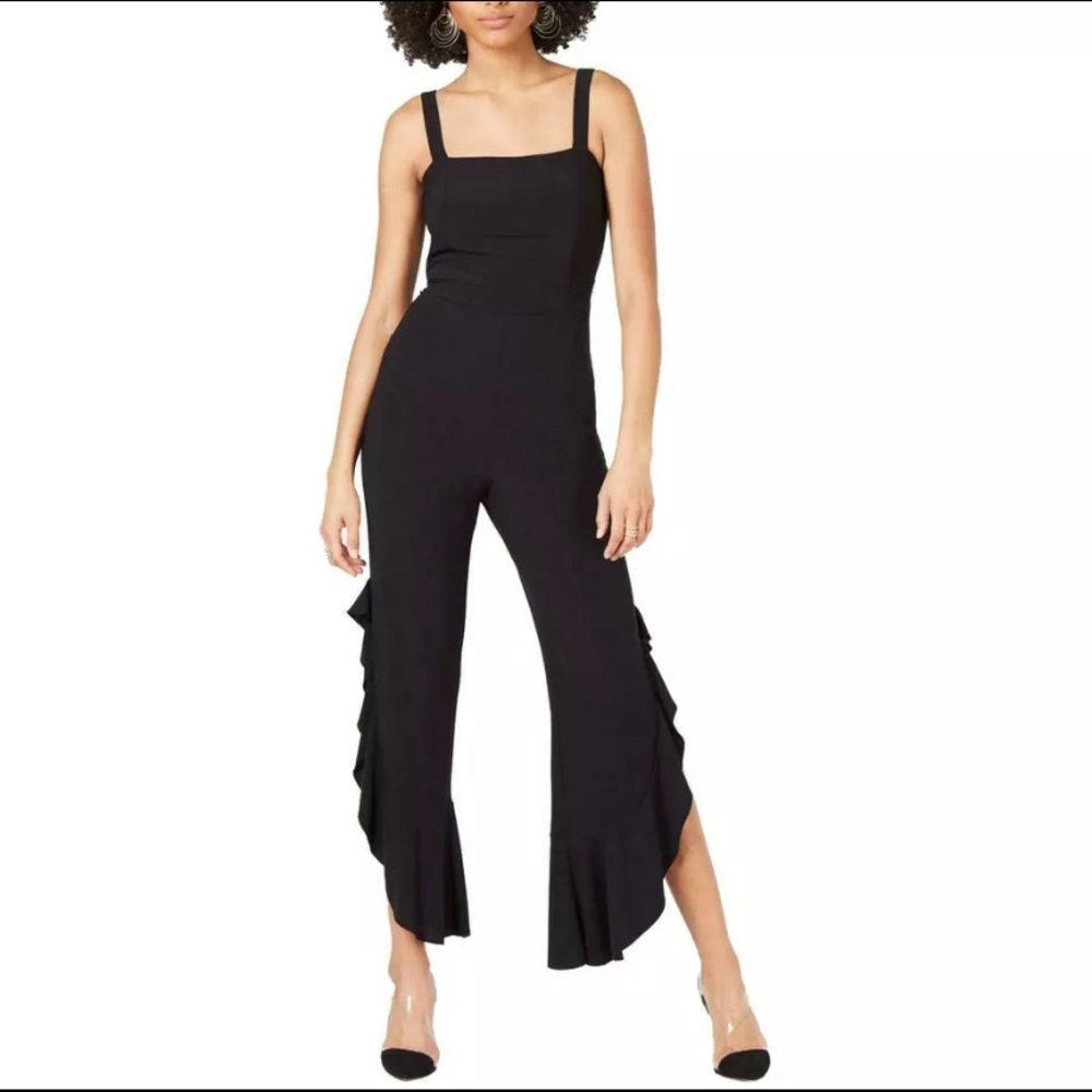 🆕INC Women's Jumpsuit Solid Black Sz 2